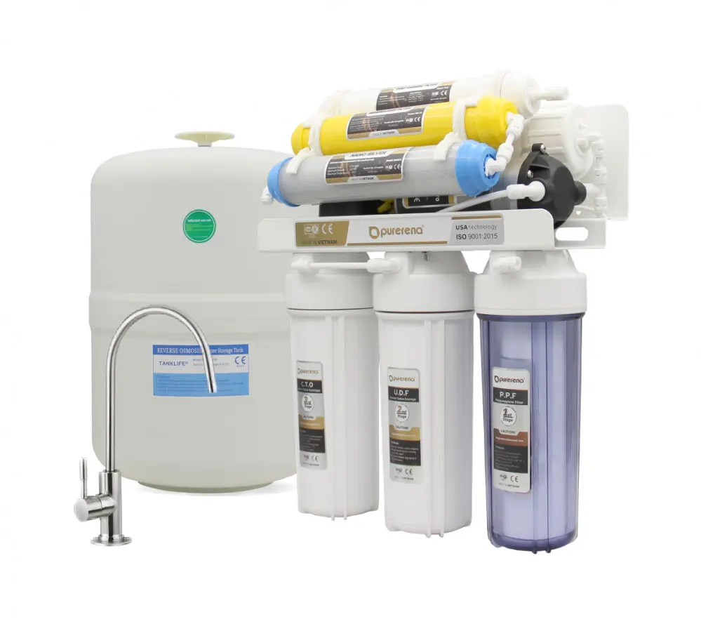 فلتر ماء 7 مراحل فيتنامي إنتاجية 100جالون بتقنية النانو سيلفر - الصورة 2