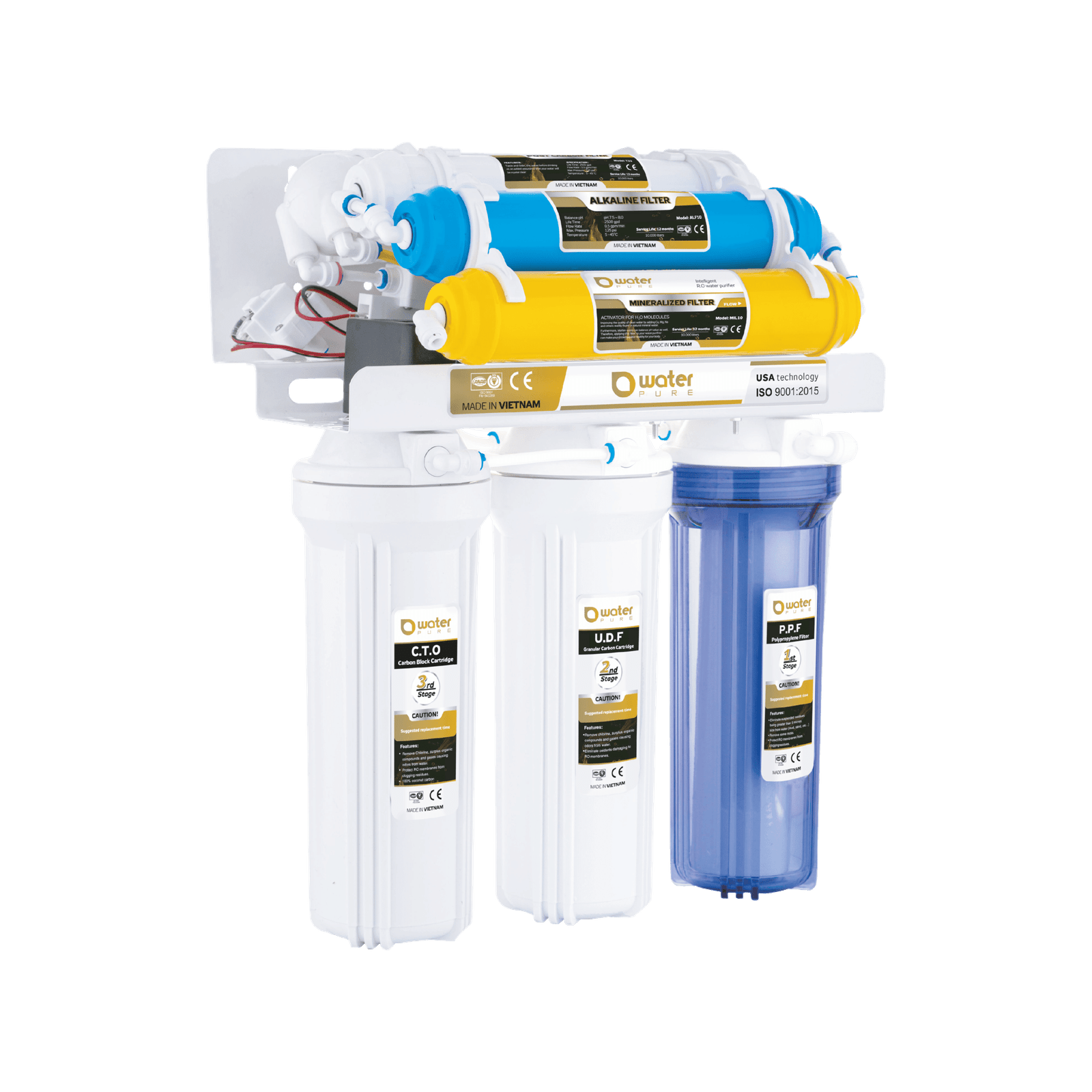 عرض فلتر جامبو ثلاثي مع فلتر مياه 7 مراحل - الصورة 3